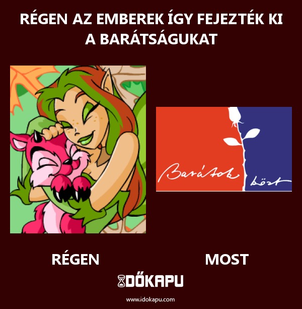 Régen az emberek így fejezték ki a barátságukat
title=