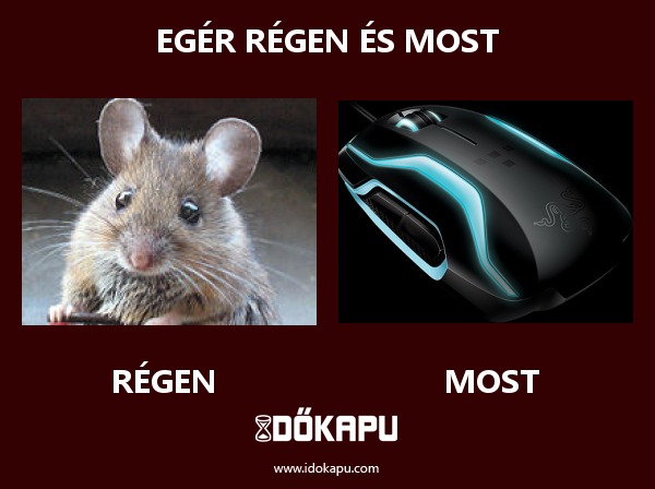 Egér régen és most
 
 title=