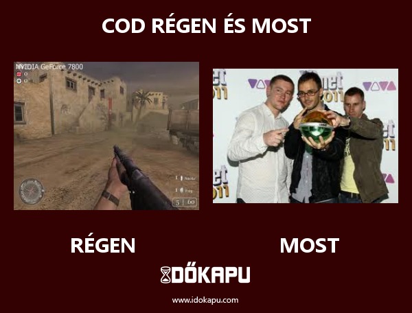COD régen és most
 
 title=