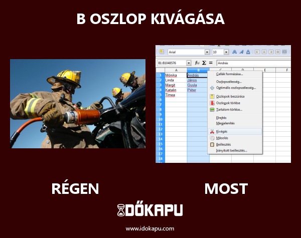 B oszlop kivágása
 
 title=